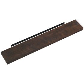 48" Fireplace Mantel, Fir Wood Floating Shelf, Wall Mounted, Walnut Brown