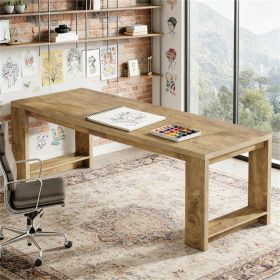 Two person office desk, rectangular dining table, study desk, conference table