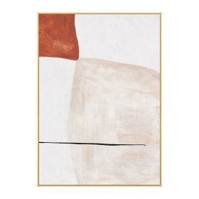Light luxury simple home decoration hand-painted oil painting modern abstract canvas painting wall painting living room poster (size: 50x70cm)